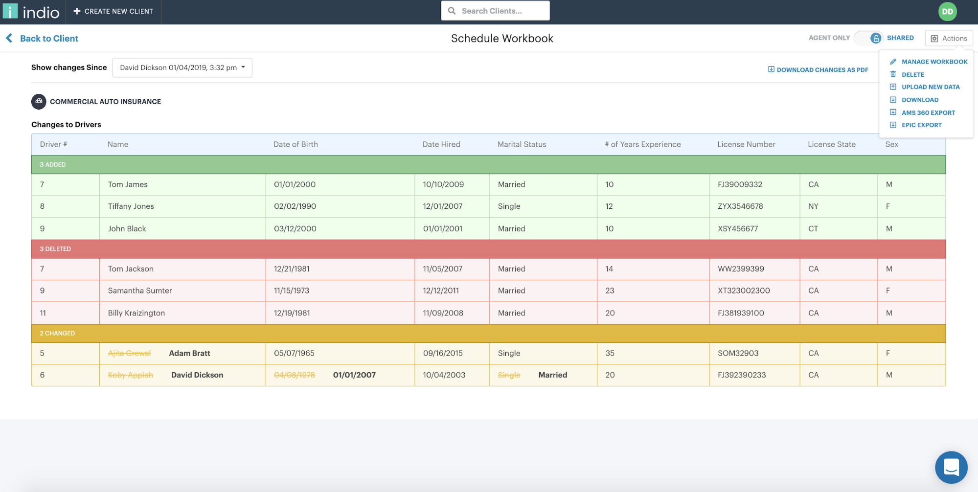 Itemized Schedule Workbook Data